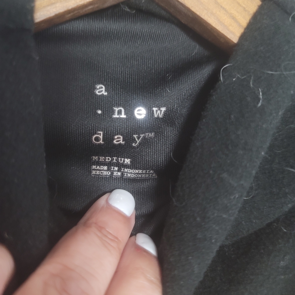a new day Black Long Sleeve Mock Neck Top - Picture 3 of 3